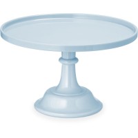 Soporte para tartas de acrlico - Azul pastel -  24 cm