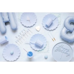 Soporte para tartas de acrílico - Azul pastel - Ø 24 cm. n°1