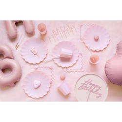 Soporte para tartas de acrlico - Rosa claro -  24 cm. n1