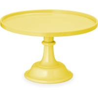Soporte para tartas de acrlico - Amarillo -  24 cm