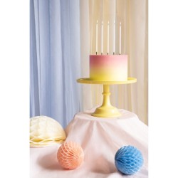 Soporte para tartas de acrlico - Amarillo -  24 cm. n2