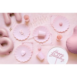 12 Pajitas de Plástico - Rosa - 23 cm. n°2