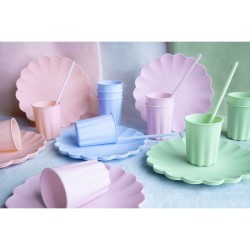 12 Pajitas de Plástico - Rosa - 23 cm. n°3