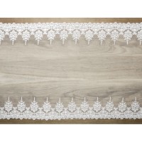 Camino de mesa de encaje - Blanco roto - 9 m