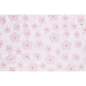 Camino de mesa de flores - Rosa claro - 5 m