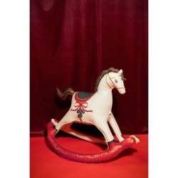 Globo gigante de aluminio con forma de caballo balancn navideo (118 cm). n1