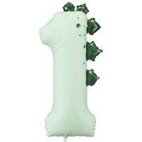 Globo gigante de aluminio Dinosaurio Nmero 1 - 92 cm
