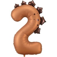 Globo gigante de aluminio Dinosaurio nmero 2 - 92 cm