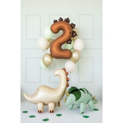 Globo gigante de aluminio Dinosaurio número 2 - 92 cm. n°1