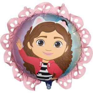 Globo de aluminio con volantes de Gabby y la Casa Mágica - 52 cm