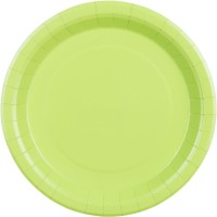 6 Platos Verde Pastel �23 cm - Cart�n