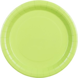 6 Platos Verde Pastel �23 cm - Cart�n