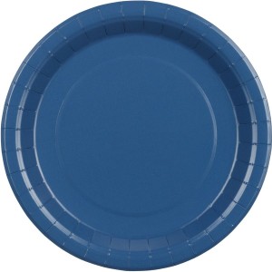 6 Platos Azul Marino �23 cm - Cart�n