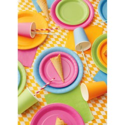 6 Platos Naranjas Ø23 cm - Cartón. n°4