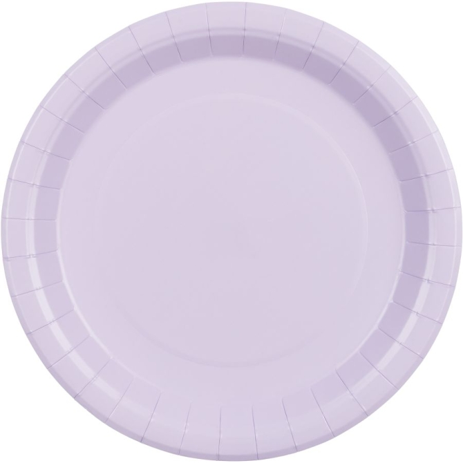 6 Platos Lavanda Ø23 cm - Cartón