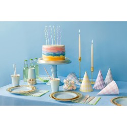 6 Platos de Oro �23 cm - Cart�n. n�4