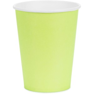 6 Vasos Verde Pastel 25 cl - Cart�n