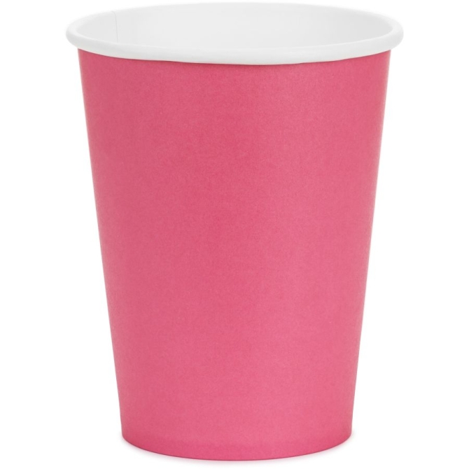 6 Vasos Rosas 25 cl - Cart�n 