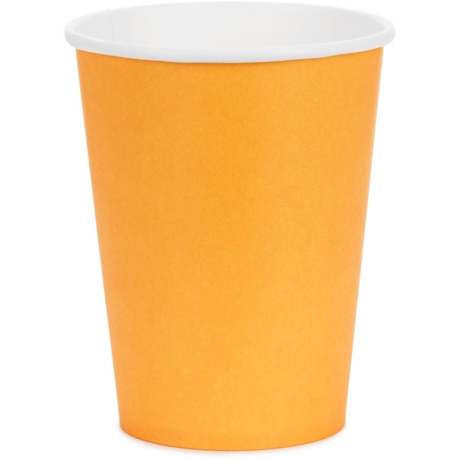 6 Vasos Naranja 25 cl - Cart�n 