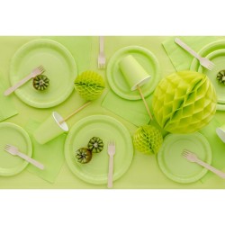 20 Servilletas Verde Pastel 33 cm - Papel. n�2