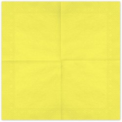 20 Servilletas Amarillas 33 cm - Papel. n�1