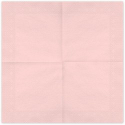 20 Servilletas Rosa Pastel 33 cm - Papel. n�1