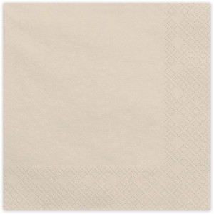 20 Servilletas Beige 33 cm - Papel