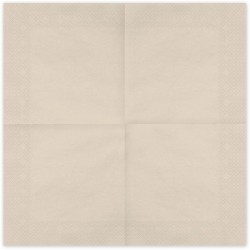 20 Servilletas Beige 33 cm - Papel. n�1