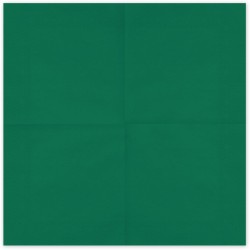 20 Servilletas Verde Oscuro 33 cm - Papel. n�1