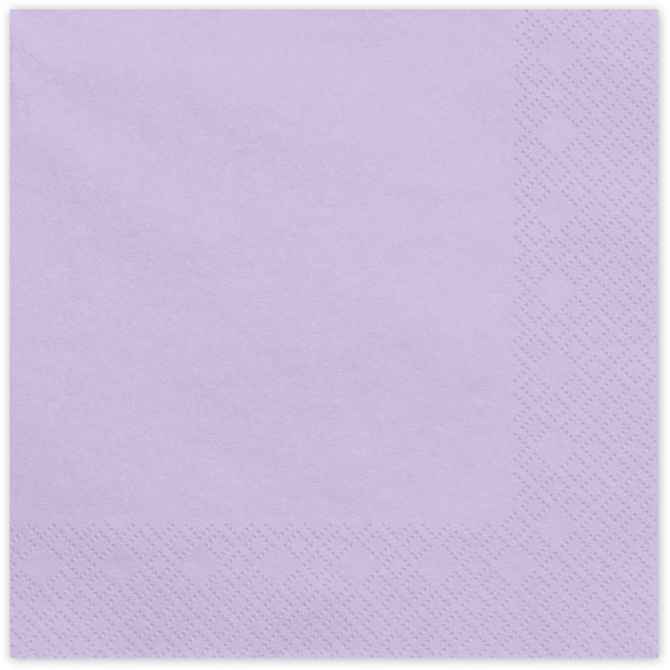 20 Servilletas Lavanda 33 cm - Papel 