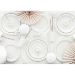 Mantel blanco 137 x 183 cm - Plástico reutilizable. n°2