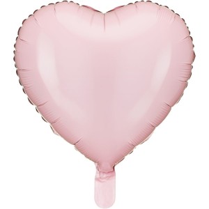 Globo de aluminio con forma de coraz�n rosa de 45 cm