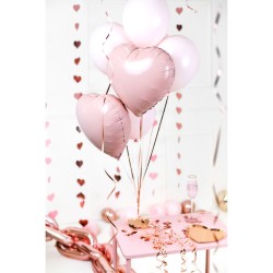 Globo de aluminio con forma de coraz�n rosa de 45 cm. n�4