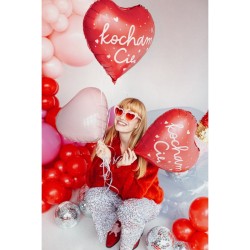 Globo de aluminio con forma de coraz�n rosa de 45 cm. n�6