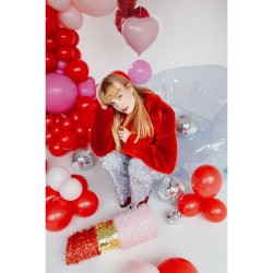 Globo de aluminio con forma de coraz�n rosa de 45 cm. n�9