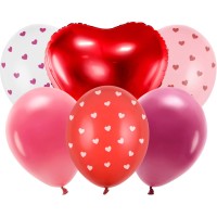 Ramo de 6 Globos � Coraz�n