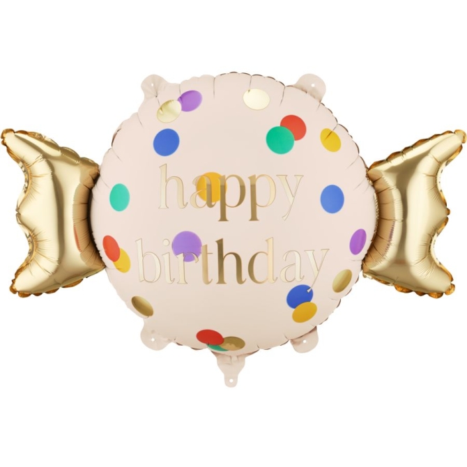 Globo de aluminio Candy Happy Birthday � 67 cm 