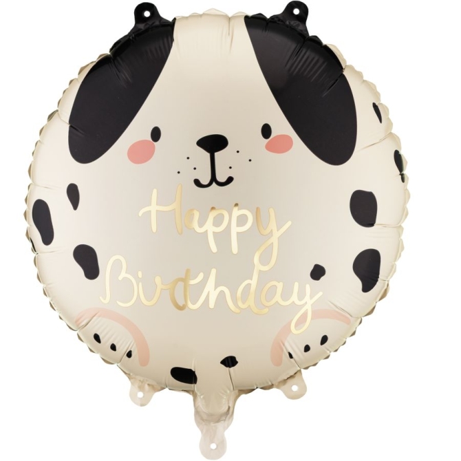 Globo de helio de aluminioHappy Birthday Perro � 35 cm 