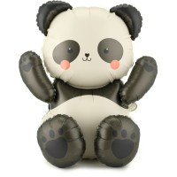 Bola de aluminio de panda gigante - 72 cm