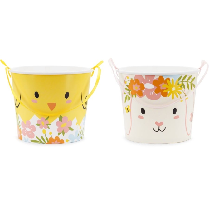 Juego de 2 cubos de Pascua 