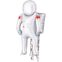 Globo gigante de astronauta de papel de aluminio de 81 cm