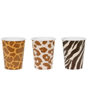 6 tazas estilo safari