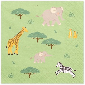 12 servilletas Baby Safari