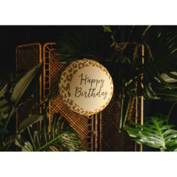 Globo de aluminio para helio con estampado de leopardo 