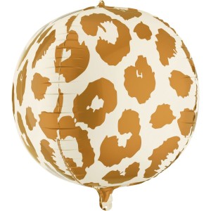 Globo redondo de helio con estampado de guepardo � � 75 cm