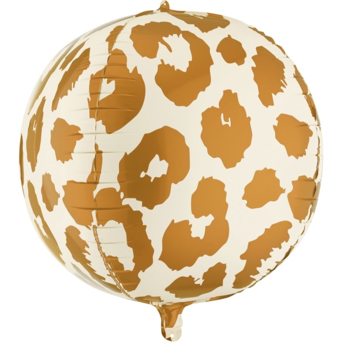 Globo redondo de helio con estampado de guepardo – Ø 75 cm