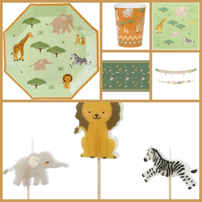 Caja grande para fiesta Baby Safari 