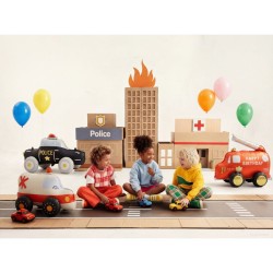 Globo gigante de ambulancia de aluminio inflado con helio � 68 cm. n�1
