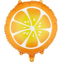 Globo de aluminio naranja para helio � 35 cm