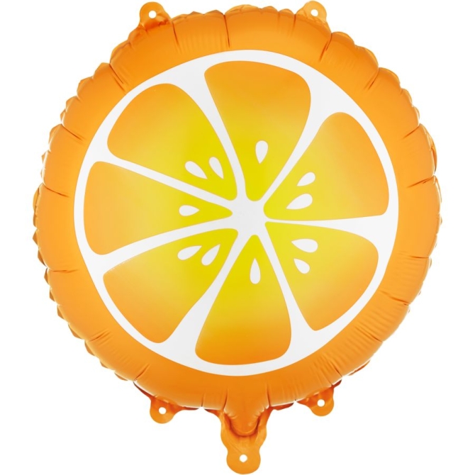 Globo de aluminio naranja para helio � 35 cm 